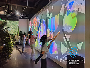 恐龍展互動(dòng)光影效果